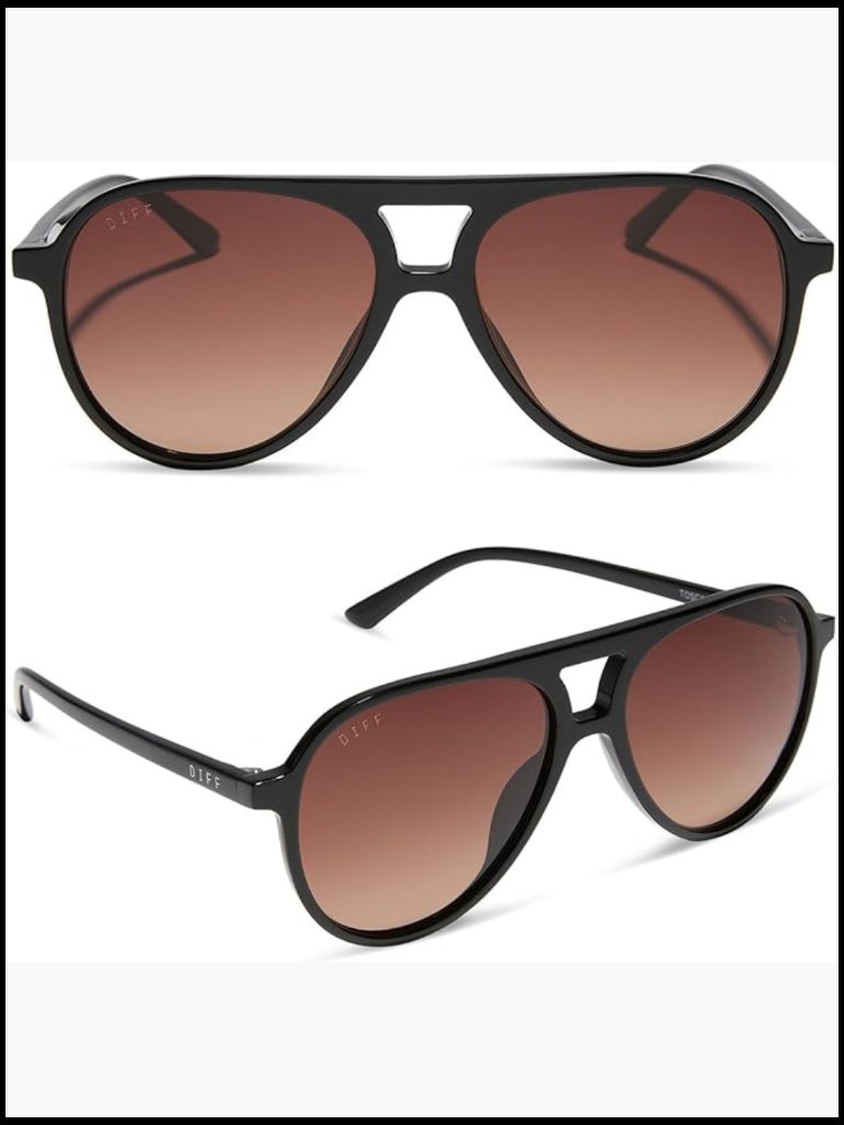Oversized Aviator Sunglasses With Uv Protection Lightweight Acetate Frame
